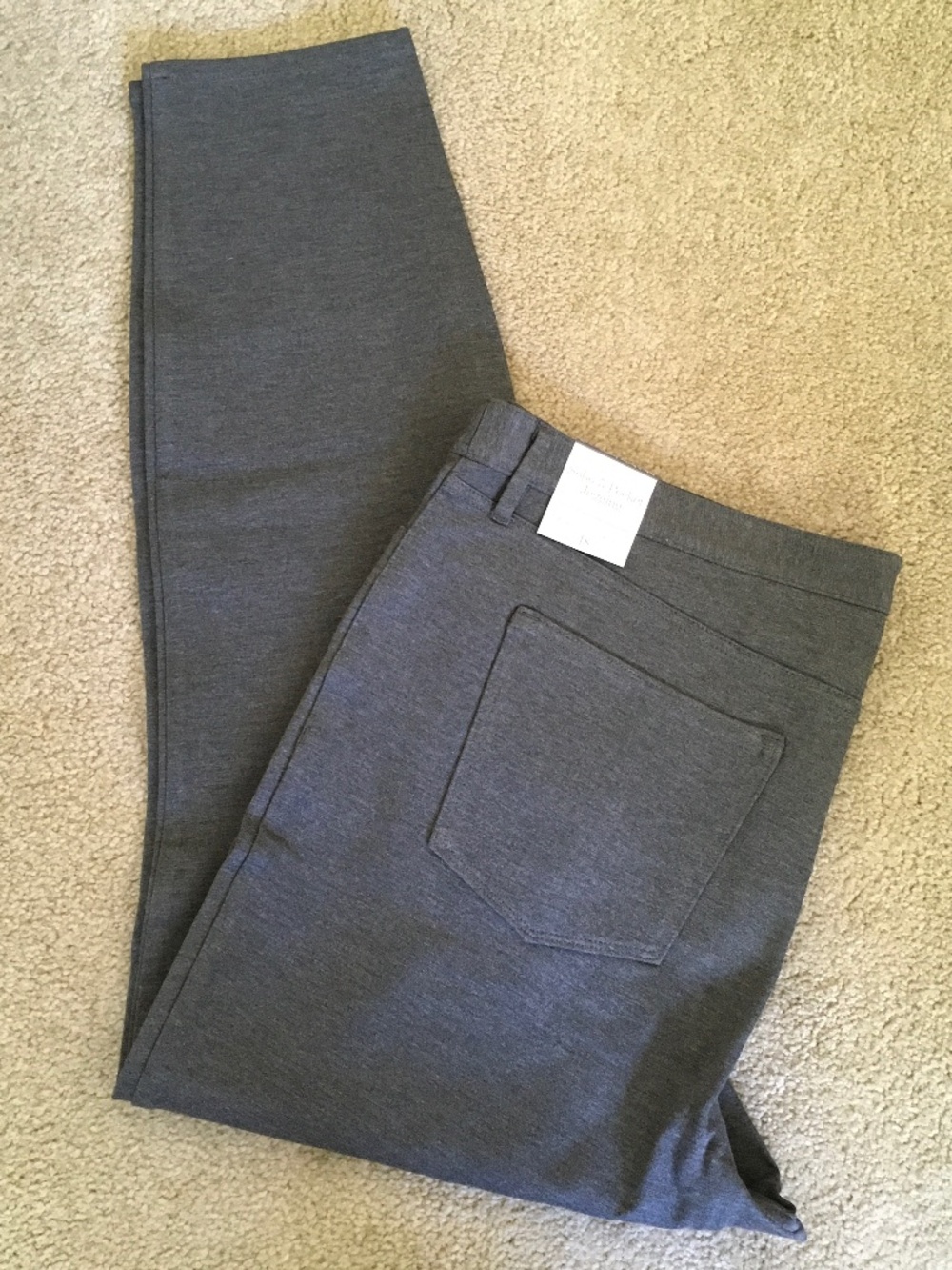 Talbots size 18 gray knit jeggings